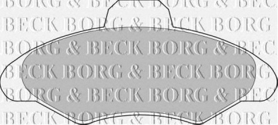 BORG & BECK bbp1116 -  Комплект тормозных колодок, дисковый тормоз